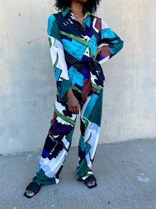 Abstract Print Pant Set - So Underdressed