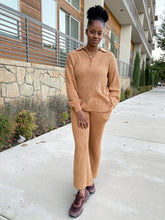 Load image into Gallery viewer, Collared Button Up Sweater Set- Camel - So Underdressed
