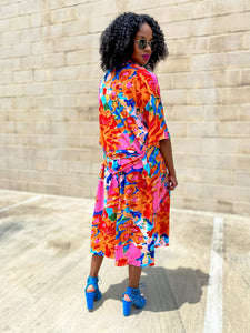 Colorful Floral Kimono - So Underdressed