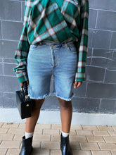 Load image into Gallery viewer, Criss Cross Bermuda Denim Shorts - So Underdressed
