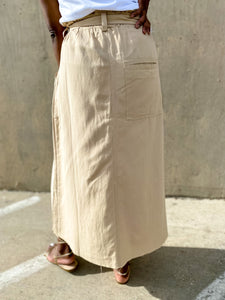 Front Slit Utility Skirt - So Underdressed