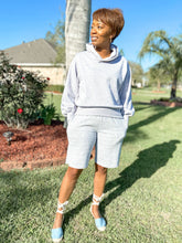 Load image into Gallery viewer, Hoodie Shorts Set- Heather Gray - So Underdressed
