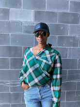 Load image into Gallery viewer, Oversized Flannel Shirt - So Underdressed
