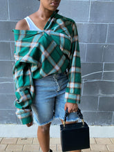 Load image into Gallery viewer, Oversized Flannel Shirt - So Underdressed
