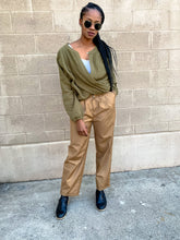 Load image into Gallery viewer, Pleated Straight Leg Pants- Camel - So Underdressed
