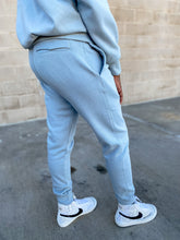Load image into Gallery viewer, Polo Sweatshirt and Slim Fit Joggers- Slate Blue - So Underdressed

