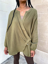 Load image into Gallery viewer, Side Button Long Sleeve Oversized Shirt - So Underdressed
