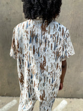 Load image into Gallery viewer, Stripe Dye Print Oversized Shirt - So Underdressed
